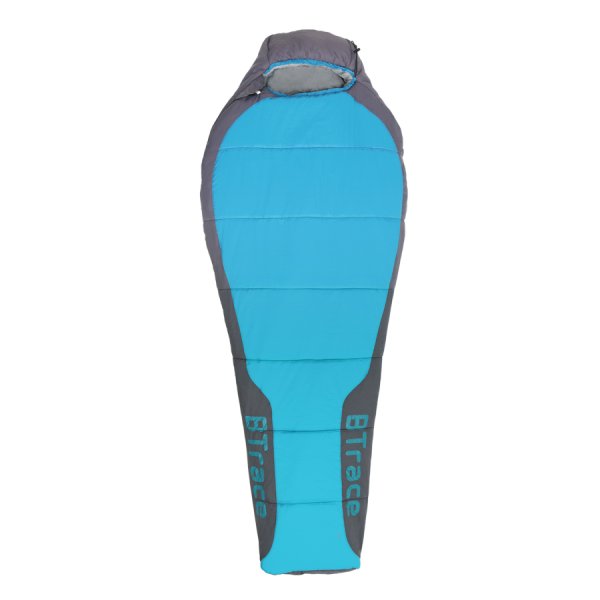 Спальный мешок BTrace Zero L size (Правый,Серый/Синий), +5, 800г