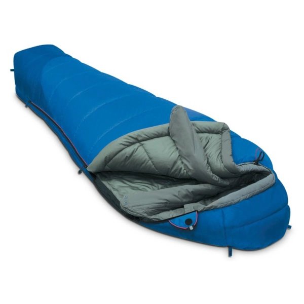 Спальный мешок ALEXIKA MOUNTAIN Compact синий, левый