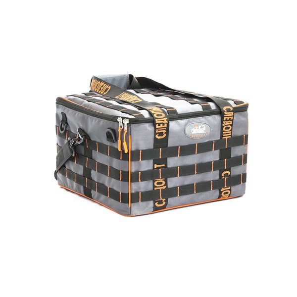 Сумка рыболовная СЛЕДОПЫТ Base Lure Bag XXL, 38х38х25 см, цв. серый + 7 коробок Luno 28