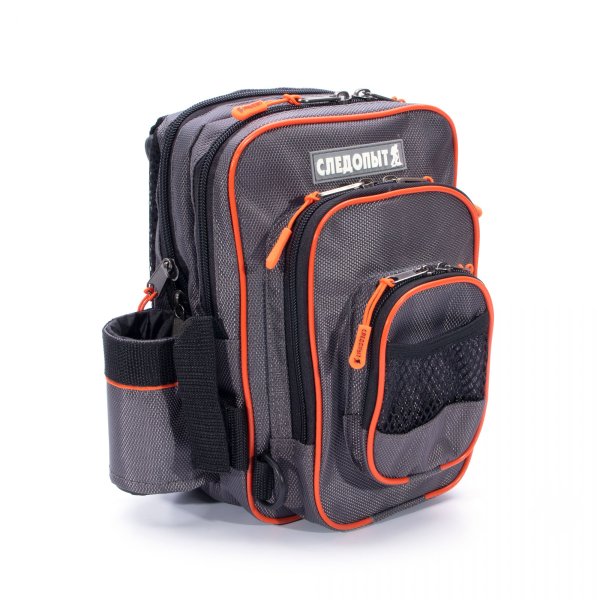 Сумка рыболовная СЛЕДОПЫТ Street Fishing MultiLock Pocket, 16х19х24 см, цв. серый
