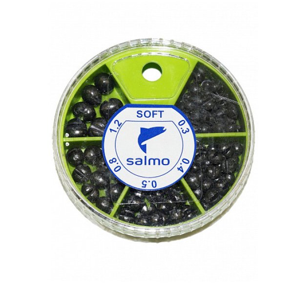 Грузила Salmo ДРОБЬ SOFT мягкий 5 секц. 0.3- 1.2г 60г набор 1