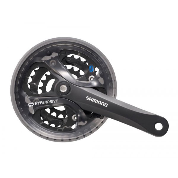 Система Shimano Acera FC-M361L, звезды 28/38/48Т (сменные),  шатуны 175мм, с защитой