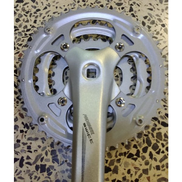Система Prowheel SWIFT-200, звезды 28/38/48Т (сменные), шатуны 175мм, серебристые