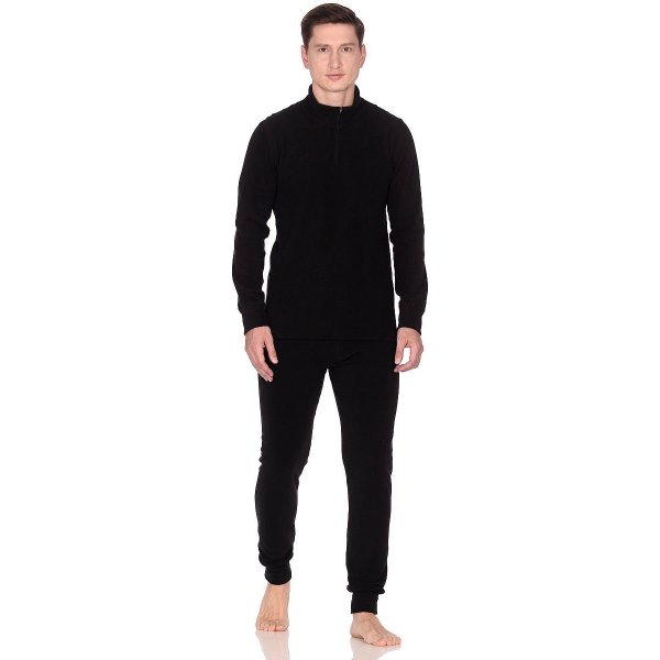 Термобелье FLEECE комплект, до -25°С, воротник на молнии, р.46