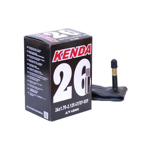 Велокамера 26 х 1,75/2,125 KENDA автовентиль 48мм стандарт (арт.516314 / 514123)