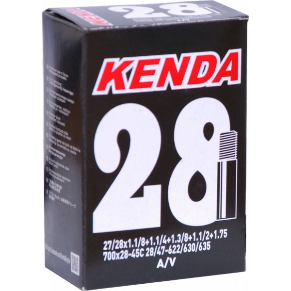 Велокамера 28 700 х 28/45С (28/47-622мм) KENDA  автовентиль (арт.516317 / 511317)