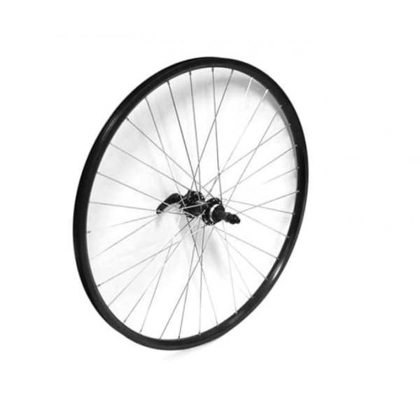 Колесо заднее 26, Forward DW, двойной обод, втулка WZ-A208R под трещотку, под дисковый тормоз