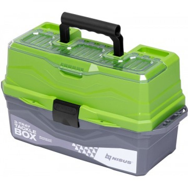 Ящик для снастей Tackle Box трехполочный зеленый NISUS (N-TB-3-G)