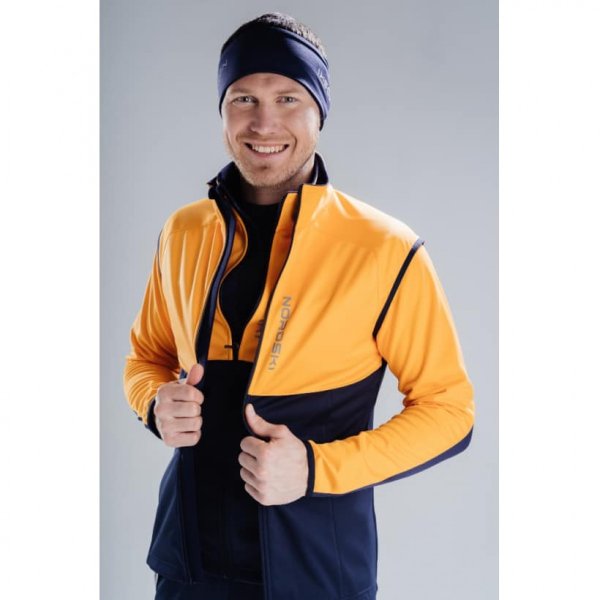 Жилет разминочный Nordski Premium Orange/Blueberry (48-М)