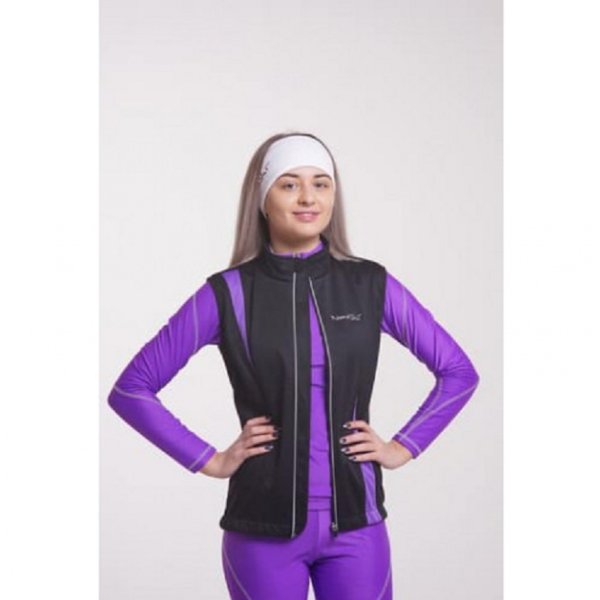 Жилет Nordski Active Black/Violet (Soft-Shell) (XS(36))