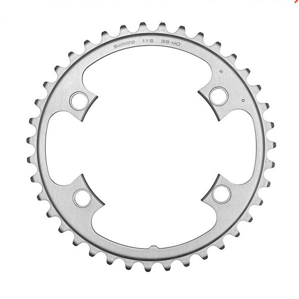 Звезда передняя 39Т, SHIMANO 105, для FC-5800, 39T-MD для 53-39T, цв. серебр.