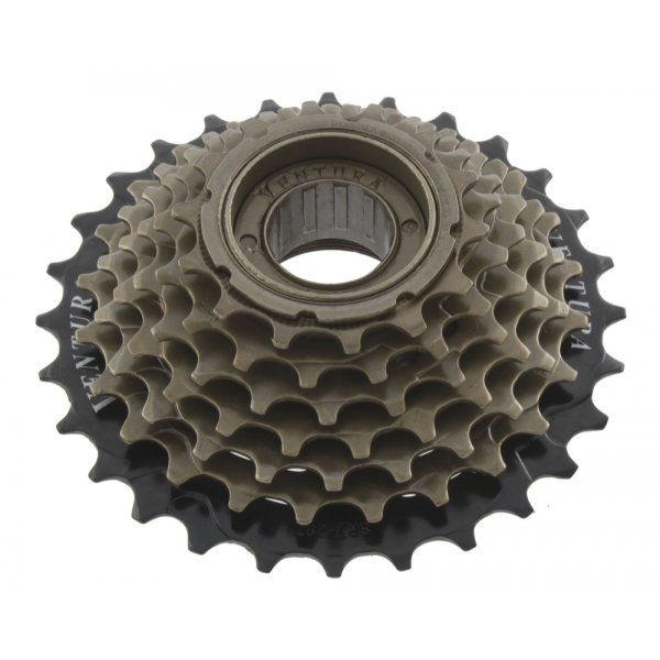 Трещотка 5 звезд, 14-28Т черно-коричн. HG-копия SHIMANO-совместимая