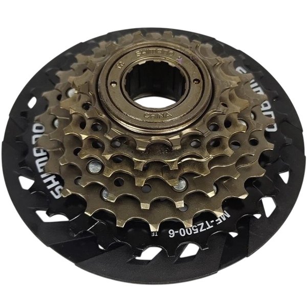 Трещотка 6 звезд, SHIMANO MF-TZ500-CP, 14-28T, с защитой цепи