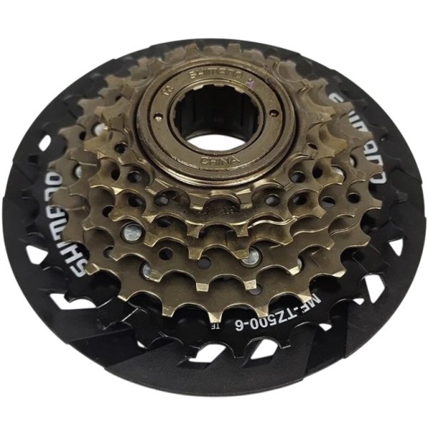 Трещотка 6 звезд, SHIMANO MF-TZ500-CP, 14-28T, с защитой цепи
