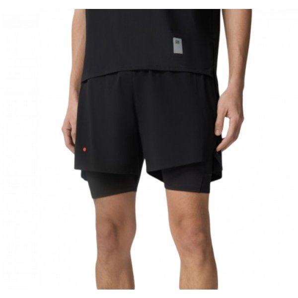 Шорты мужские 2в1 GRI Кросс 4.0 черный, (XXL)