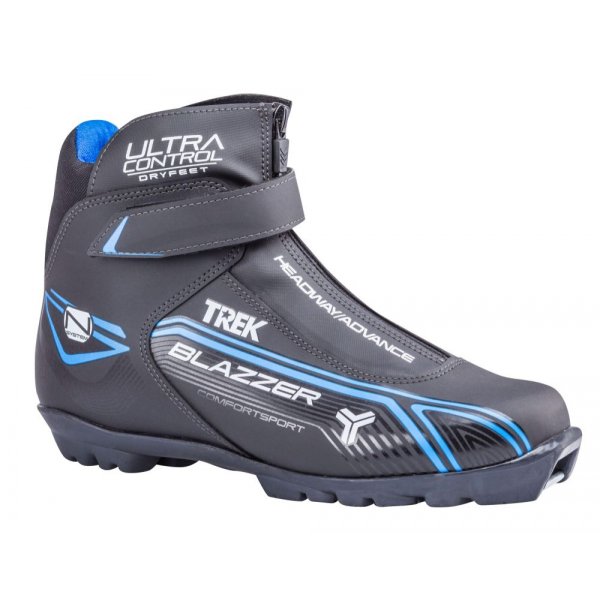 Ботинки лыжные TREK Blazzer Control 3 NNN (черный/синий) (р.RU40; EU41; 25,5см)