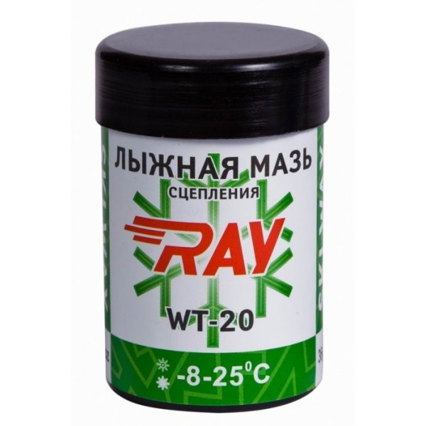 Мазь держания Ray WT-20 синтетическая, Этикетка – Зеленая, - 8 - 25 °С (туризм)