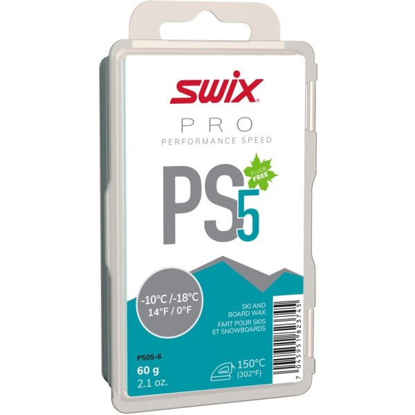 Парафин SWIX PS5, -10°C/-18°C, 60гр.