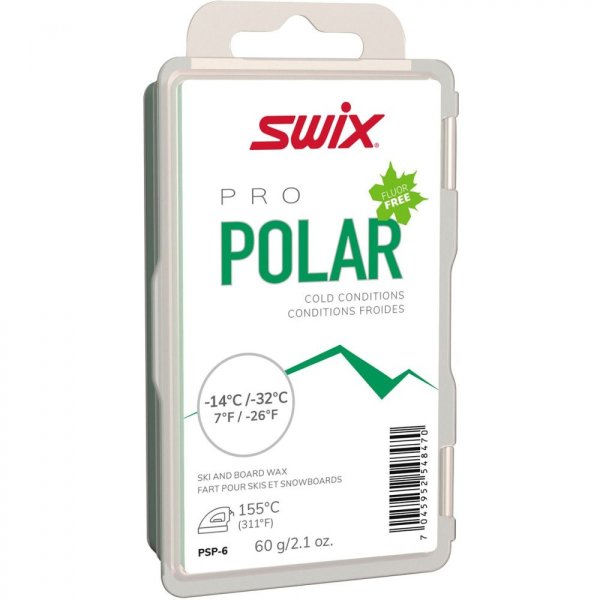 Парафин SWIX PS POLAR, -14°C/-32°C, 60гр.