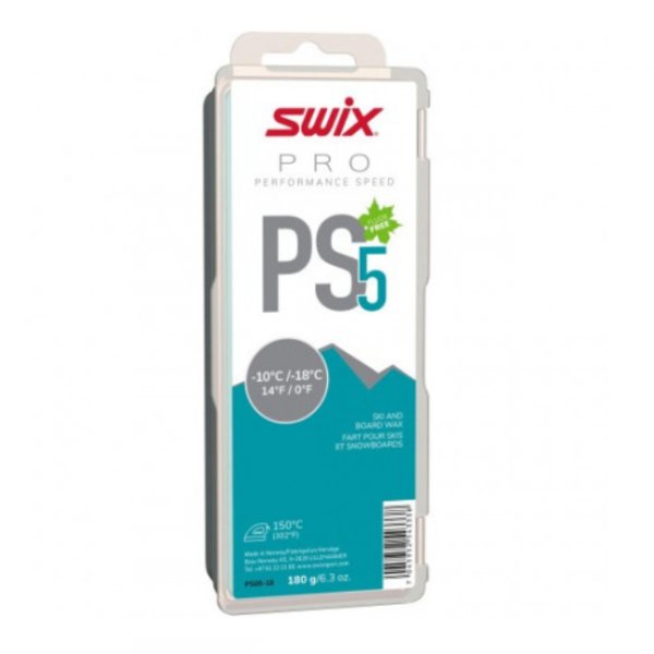 Парафин SWIX PS5, -10°C/-18°C, 180гр.