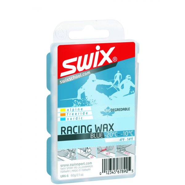 Парафин SWIX UR6-6 Bio Racing -10/-20 °С, 60гр.
