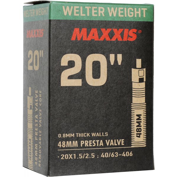 Велокамера 20 х 1,50/2,50 MAXXIS Welter Weight LSV FV/48, 0.8mm
