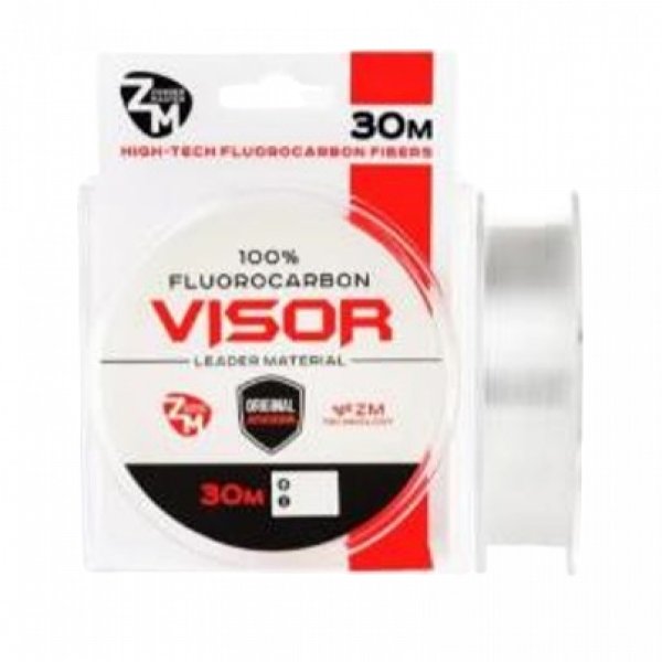 Леска флюорокарбон ZanderMaster VIZOR FLUOROCARBON 100%. Ø - 0,467мм, тест 14,26кг, 30м