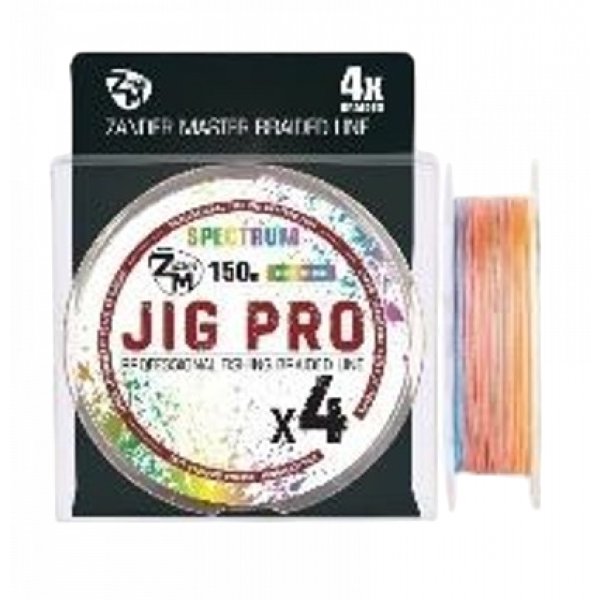 Леска плетеная (шнур) ZanderMaster JIG PROx4 multi. Ø - 0,20мм, тест 12,1кг, 150м