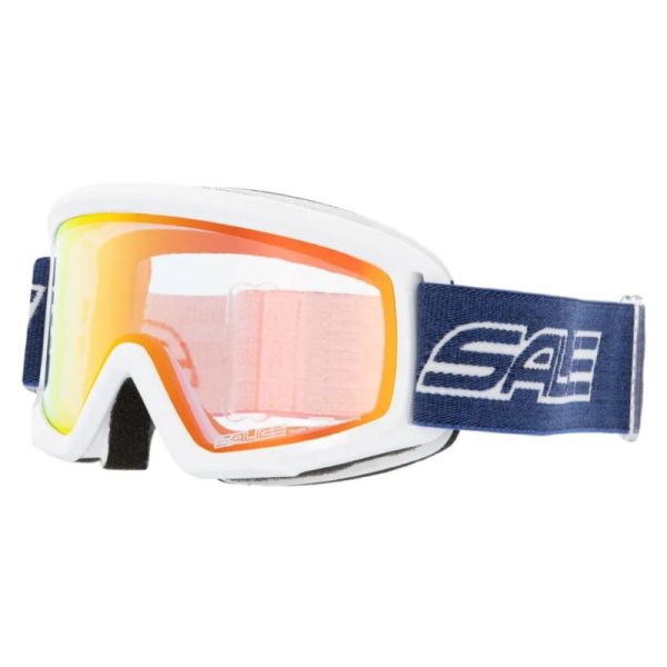 Маска горнолыжная Salice 708DARWF White Jeans Darw Clear S1 (Возраст 7-12)