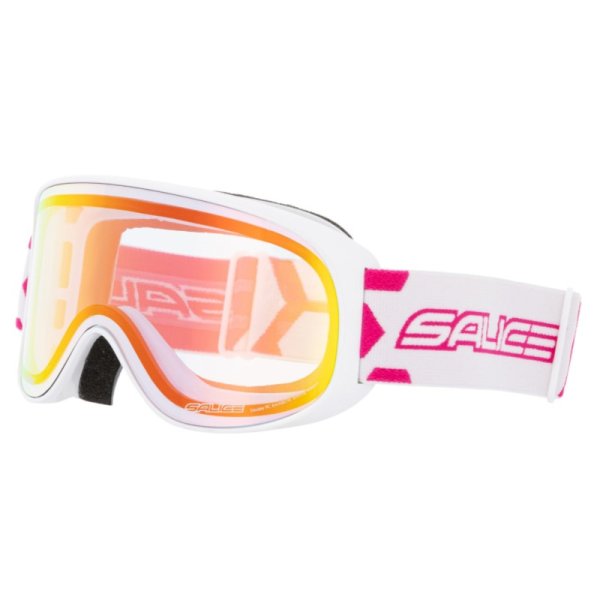 Маска горнолыжная Salice 100DARWF White-Purple/Darw Clear S1 (б/р)