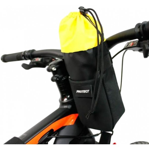 Cумка велосипедная Feedbag на руль, серия Bikepacking, р-р 28х19х7, черный, PROTECT™
