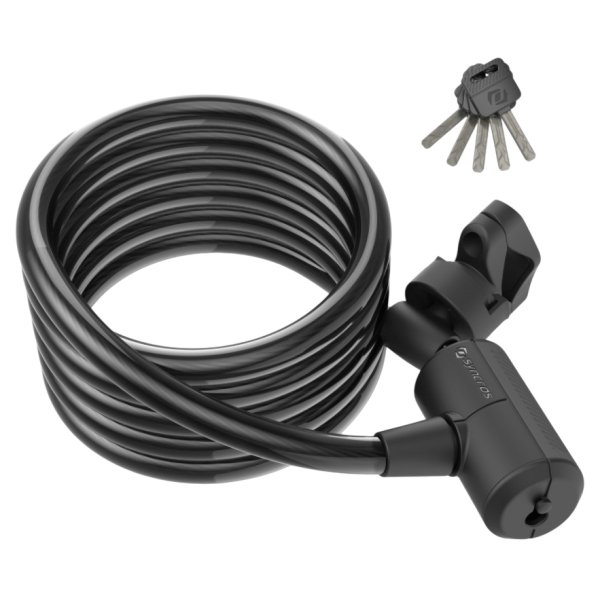 Замок противоугонный 12x1850 Syncros Masset Coil Cable Key lock black