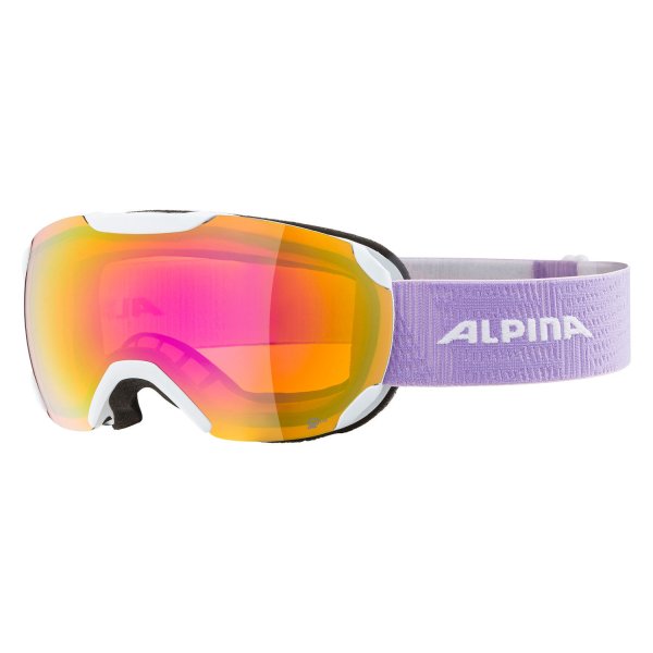 Маска горнолыжная ALPINA Pheos S Q-Lite White-Lilac Matt/Q-Lite Pink Sph. S2 (S)