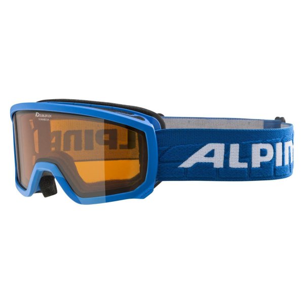 Маска горнолыжная ALPINA Scarabeo Jr. Lightblue Matt/Orange S2 (6/p)