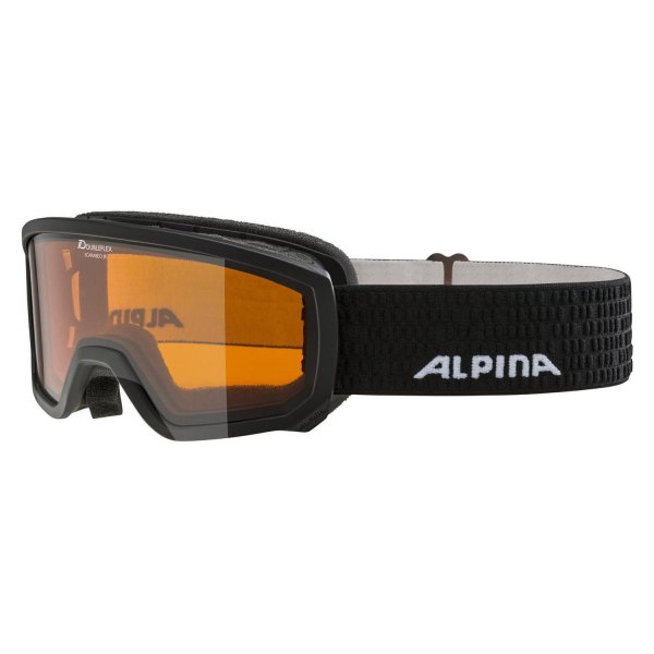 Маска горнолыжная ALPINA Scarabeo Jr. Black Matt/Orange S2 (6/p)