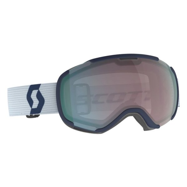 Очки горнолыжные SCOTT Faze II  dark blue/light grey/enhancer aqua chrome