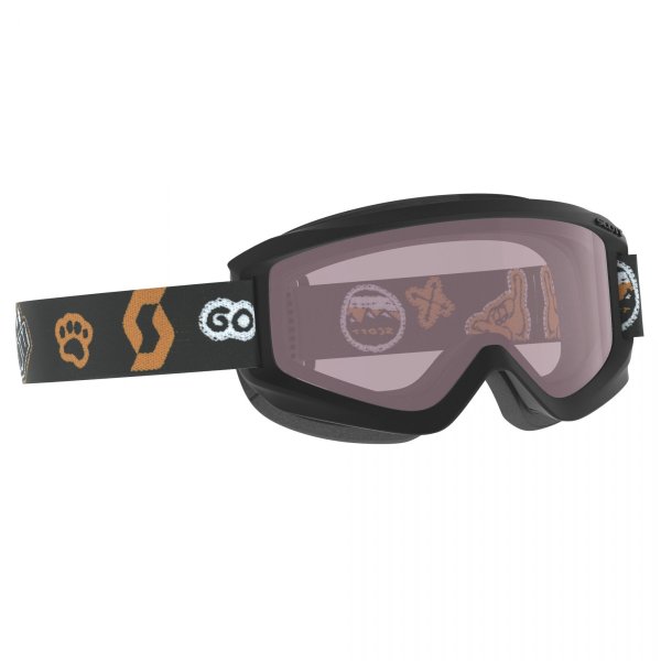 Очки горнолыжные SCOTT Jr Agent black/orange/enhancer