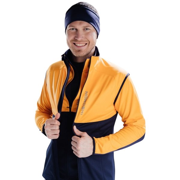 Жилет разминочный Nordski Premium Orange/Blueberry (44-XS)