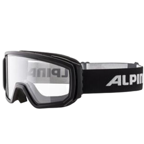 Маска горнолыжная ALPINA Scarabeo Black/Dclear