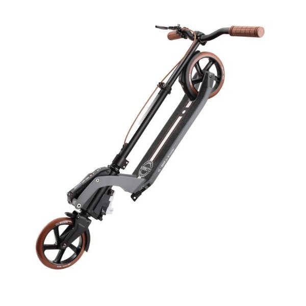 Самокат 2-х колесный Globber ONE K180 PISTON DELUXE с тормозом - /Черный