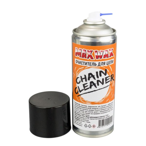 Очиститель аэрозоль для вело и мотоцепи MAX WAX Chain Cleaner, 520мл