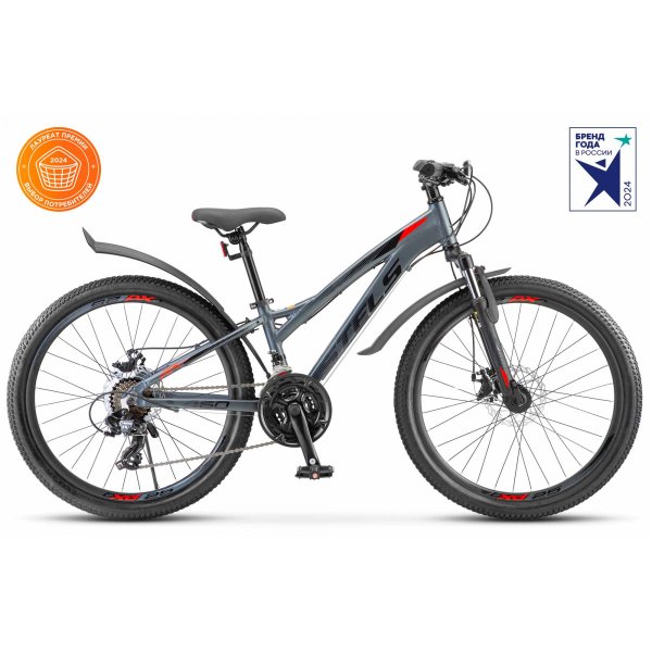 Велосипед Stels Turbo 460 MD, колесо 24, Темно-серый, рама 11