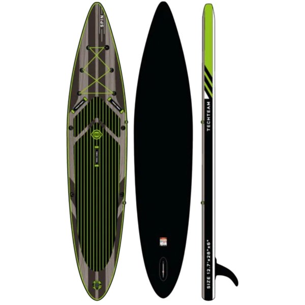 SUP доска Tech Team Spin Grey 383x72x15 см