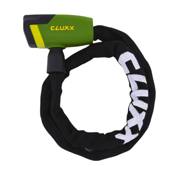 Замок противоугонный CLUXX Keeper 85K, 5х850 мм, Green/Black