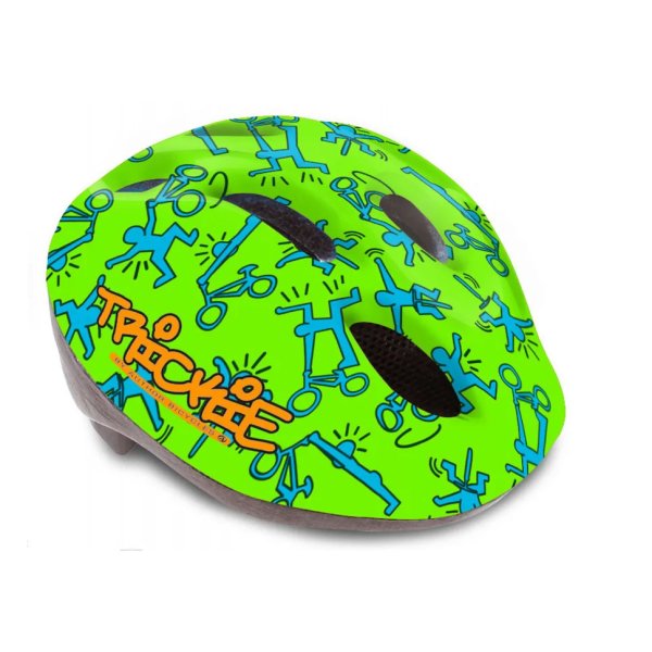 Шлем AUTHOR с сеточкой Trickie 153 Grn/Blu детский/подр. 8отв. зелено-синий 49-56см
