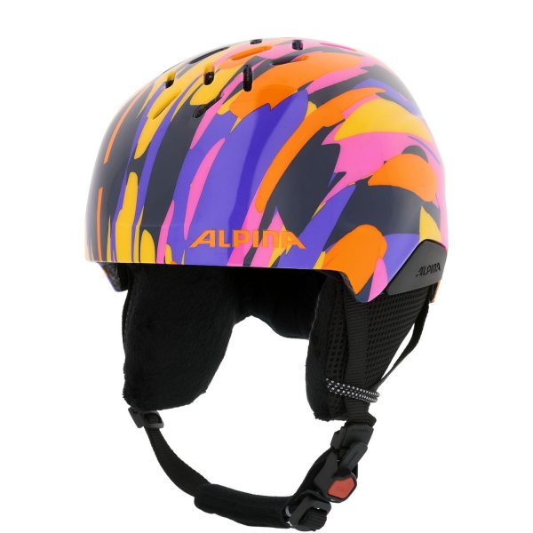 Шлем детский ALPINA Pizi Pink-Orange Blue Gloss (см:51-55)