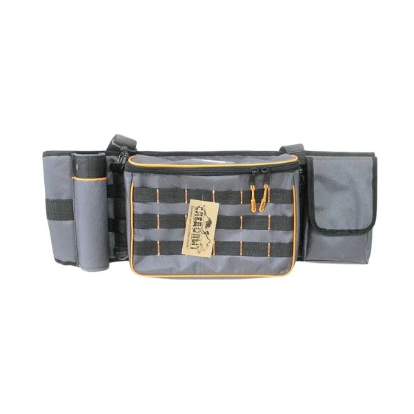 Сумка рыболовная поясная Следопыт Fishing Belt Bag, 74*22*10 цв.серый