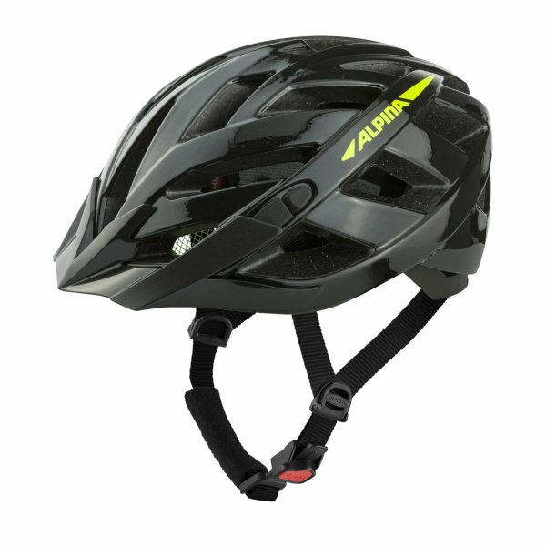 Шлем велосипедный Alpina Panoma 3.0 Black-Neon Matt (см:56-59)