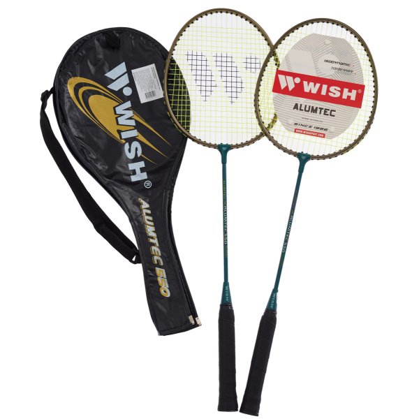 Набор для бадминтона WISH Alumtec 550 (2 ракетки), синий