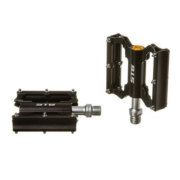 Педали STG BC-PD213, алюминиевые, черные, резьба 9/16